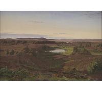 ZHAOSHAN Célèbre Art DéCorative Tableaux Sur Toile Paysage dans l'après-midi du nord de la Zélande par Vilhelm Kyhn Moderne Mur Art Pour la Décoration de Bureau 60x90cm