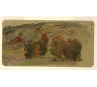 ZHAOSHAN Célèbre Art DéCorative Tableaux Sur Toile Paysage d'automne par Frederic Edwin Church Moderne Mur Art Pour la Décoration de Bureau 60x90cm