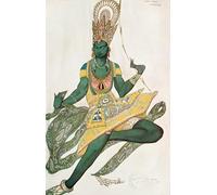 ZHAOSHAN Célèbre Art DéCorative Tableaux Sur Toile Peinture sur toile pour Nijinsky pour son rôle de Thegod par Leon Bakst Moderne Mur Art Pour la Décoration de la Chambre à Coucher 60x90cm