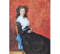 ZHAOSHAN Célèbre Art DéCorative Tableaux Sur Toile Portrait De Marie Louise Trudaine par Jacques Louis David Moderne Mur Art Pour la Décoration de la Chambre à Coucher 60x90cm
