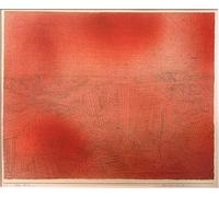 ZHAOSHAN Célèbre Art DéCorative Tableaux Sur Toile Ruines du pétrole haletant de Paul Klee Moderne Mur Art Pour la Décoration de la Chambre à Coucher 60x90cm