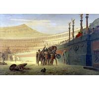 ZHAOSHAN Célèbre Art DéCorative Tableaux Sur Toile Salut César ! Nous qui allons mourir vous saluons de Jean Léon Gérôme Moderne Mur Art Pour la Décoration Murale 60x90cm