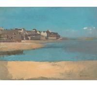 ZHAOSHAN Célèbre Art DéCorative Tableaux Sur Toile Village par Odilon Redon Moderne Mur Art Pour la Décoration Murale 60x90cm