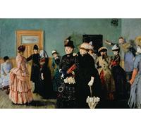 ZHAOSHAN Célèbre Oeuvre Dimpression Wall Art Peintures Albertine dans la salle d'attente du médecin de police par Christian Krohg Tableaux Modernes Pour la Décoration de Bureau 60x90cm