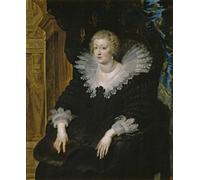 ZHAOSHAN Célèbre Oeuvre Dimpression Wall Art Peintures Anne d'Autriche par Peter Paul Rubens Tableaux Modernes Pour la Décoration Murale 60x90cm