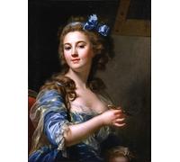 ZHAOSHAN Célèbre Oeuvre Dimpression Wall Art Peintures Autoportrait de Marie Gabrielle Capet Tableaux Modernes Pour la Décoration de Bureau 60x90cm