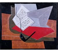 ZHAOSHAN Célèbre Oeuvre Dimpression Wall Art Peintures Bol et livre de Juan Gris Tableaux Modernes Pour la Décoration de Bureau 60x90cm