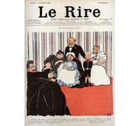 ZHAOSHAN Célèbre Oeuvre Dimpression Wall Art Peintures Couverture du journal Le Rire de Félix Edouard Vallotton Tableaux Modernes Pour la Décoration de Bureau 60x90cm