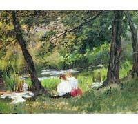 ZHAOSHAN Célèbre Oeuvre Dimpression Wall Art Peintures Deux femmes assises par Mary Cassatt Tableaux Modernes Pour la Décoration de Bureau 60x90cm