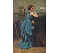 ZHAOSHAN Célèbre Oeuvre Dimpression Wall Art Peintures Femme danspar Jean Baptiste Camille Corot Tableaux Modernes Pour la Décoration de Bureau 60x90cm