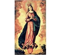 ZHAOSHAN Célèbre Oeuvre Dimpression Wall Art Peintures Inmaculada Concepcion de Francisco De Zurbaran Tableaux Modernes Pour la Décoration de Bureau 60x90cm