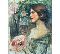 ZHAOSHAN Célèbre Oeuvre Dimpression Wall Art Peintures Juliette de John William Waterhouse Tableaux Modernes Pour la Décoration de Bureau 60x90cm