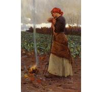 ZHAOSHAN Célèbre Oeuvre Dimpression Wall Art Peintures la moisson est passée l'été est terminé par George Faulkner Wetherbee Tableaux Modernes Pour la Décoration de Bureau 60x90cm