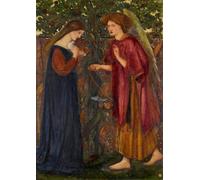 ZHAOSHAN Célèbre Oeuvre Dimpression Wall Art Peintures l'Annonciation d'Edward Burne Jones Tableaux Modernes Pour la Décoration de Bureau 60x90cm