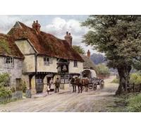 ZHAOSHAN Célèbre Oeuvre Dimpression Wall Art Peintures l'auberge Waltham St Laurence Berkshire par Alfred Robert Quinton Tableaux Modernes Pour la Décoration de Bureau 60x90cm