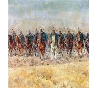ZHAOSHAN Célèbre Oeuvre Dimpression Wall Art Peintures Le chant du cygne des hussards de Ludwig Tableaux Modernes Pour la Décoration de Bureau 60x90cm