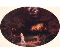 ZHAOSHAN Célèbre Oeuvre Dimpression Wall Art Peintures le Fagott Gatherer de Narcisse virgile Diaz De La Tableaux Modernes Pour la Décoration de Bureau 60x90cm