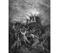 ZHAOSHAN Célèbre Oeuvre Dimpression Wall Art Peintures Le paradis a perdu les anges rebelles par Gustave Dore Tableaux Modernes Pour la Décoration de Bureau 60x90cm