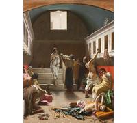 ZHAOSHAN Célèbre Oeuvre Dimpression Wall Art Peintures les Thermes de Pompéi de Domenico Morelli Tableaux Modernes Pour la Décoration de Bureau 60x90cm