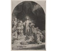 ZHAOSHAN Célèbre Oeuvre Dimpression Wall Art Peintures l'estampe des cent florins de Rembrandt Van Rijn Tableaux Modernes Pour la Décoration de la Chambre à Coucher 60x90cm