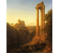 ZHAOSHAN Célèbre Oeuvre Dimpression Wall Art Peintures Lever du soleil en Syrie par Frederic Edwin Church Tableaux Modernes Pour la Décoration de Bureau 60x90cm