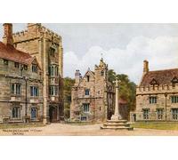 ZHAOSHAN Célèbre Oeuvre Dimpression Wall Art Peintures Magdalen College St Court Oxford par Alfred Robert Quinton Tableaux Modernes Pour la Décoration Murale 60x90cm