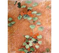 ZHAOSHAN Célèbre Oeuvre Dimpression Wall Art Peintures Nasturces de Gustave Caillebotte Tableaux Modernes Pour la Décoration de Bureau 60x90cm