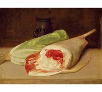 ZHAOSHAN Célèbre Oeuvre Dimpression Wall Art Peintures Nature morte d'un gigot d'agneau de Francisco de Goya Tableaux Modernes Pour la Décoration de la Chambre à Coucher 60x90cm