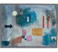 ZHAOSHAN Célèbre Oeuvre Dimpression Wall Art Peintures Passage des colonnes rouges par Paul Klee Tableaux Modernes Pour la Décoration Murale 60x90cm