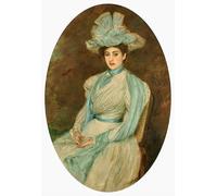 ZHAOSHAN Célèbre Oeuvre Dimpression Wall Art Peintures Portrait de dame de Jacques Emile Blanche Tableaux Modernes Pour la Décoration de Bureau 60x90cm