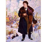 ZHAOSHAN Célèbre Oeuvre Dimpression Wall Art Peintures Portrait de Fiodor Chaliapine par Boris Mikhailovich Kustodiev Tableaux Modernes Pour la Décoration de Bureau 60x90cm