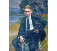ZHAOSHAN Célèbre Oeuvre Dimpression Wall Art Peintures Portrait de Marcel Renoux par Jules Ernest Renoux Tableaux Modernes Pour la Décoration de Bureau 60x90cm