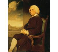 ZHAOSHAN Célèbre Oeuvre Dimpression Wall Art Peintures Portrait de Michael Russell assis avec le château de Douvres au-delà par George Romney Tableaux Modernes Pour la Décoration de Bureau 60x90cm