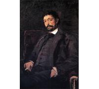 ZHAOSHAN Célèbre Oeuvre Dimpression Wall Art Peintures Portrait du chanteur italien Angelo Mazini parin Alexeievitch Korovine Tableaux Modernes Pour la Décoration de Bureau 60x90cm