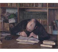 ZHAOSHAN Célèbre Oeuvre Dimpression Wall Art Peintures Portrait du libraire EJ Fontaine par Gustave Caillebotte Tableaux Modernes Pour la Décoration de Bureau 60x90cm