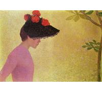 ZHAOSHAN Célèbre Oeuvre Dimpression Wall Art Peintures Profil d'une jeune femme par Aristide Maillol Tableaux Modernes Pour la Décoration de Bureau 60x90cm