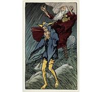 ZHAOSHAN Célèbre Oeuvre Dimpression Wall Art Peintures Roi par Arthur Rackham Tableaux Modernes Pour la Décoration de Bureau 60x90cm