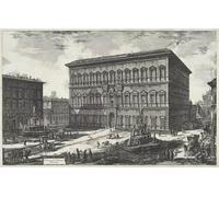 ZHAOSHAN Célèbre Oeuvre Dimpression Wall Art Peintures Vue du Palais Farnèse par Battista Piranesi Tableaux Modernes Pour la Décoration de la Chambre à Coucher 60x90cm