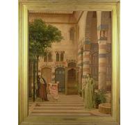 ZHAOSHAN De Célèbres Tableaux Art DéCorative Tableaux Sur Toile Vieux juif de Damas par Frederic Leighton Moderne Mur Art Pour la Décoration Murale 60x90cm