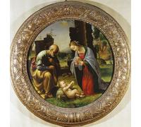 ZHAOSHAN De Célèbres Tableaux Imprimer Affiche Toile Avec Image Adoration de l'Enfant de Fra Bartolommeo Impression Peinture Huile Pour la Décoration de Bureau 60x90cm