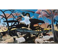 ZHAOSHAN De Célèbres Tableaux Imprimer Affiche Toile Avec Image La guerre ou la chevauchée de la discorde d'Henri Rousseau Impression Peinture Huile Pour la Décoration de Bureau 60x90cm