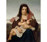 ZHAOSHAN De Célèbres Tableaux Imprimer Affiche Toile Avec Image la lettre écarlate de Hugues Merle Impression Peinture Huile Pour la Décoration de Bureau 60x90cm