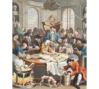 ZHAOSHAN De Célèbres Tableaux Imprimer Affiche Toile Avec Image la récompense de la cruauté des quatre étapes de la cruauté par William Hogarth Pour la Décoration de la Chambre à Coucher 60x90cm