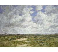 ZHAOSHAN De Célèbres Tableaux Imprimer Affiche Toile Avec Image Paysage nuageux de Berck par Eugène Louis Boudin Impression Peinture Huile Pour la Décoration de Bureau 60x90cm
