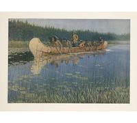 ZHAOSHAN De Célèbres Tableaux Imprimer Affiche Toile Avec Image Pierre Raddison de Frederic Remington Impression Peinture Huile Pour la Décoration Murale 60x90cm