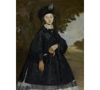 ZHAOSHAN De Célèbres Tableaux Imprimer Affiche Toile Avec Image Portrait de Madame Brunet par Edouard Manet Impression Peinture Huile Pour la Décoration de la Chambre à Coucher 60x90cm
