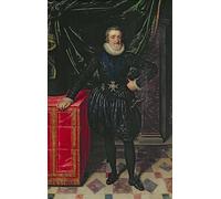 ZHAOSHAN De Célèbres Tableaux Imprimer Affiche Toile Avec Image Portrait d'Henri Iv Roi de France par Pourbus le Jeune Impression Peinture Huile Pour la Décoration Murale 60x90cm