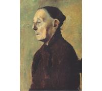 ZHAOSHAN De Célèbres Tableaux Imprimer Affiche Toile Avec Image Portrait en buste d'une vieille femme de profil par Paula Modersohn Becker Impression Peinture Huile Pour la Décoration Murale 60x90cm