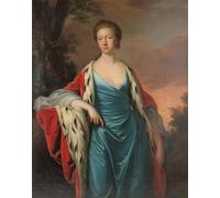 ZHAOSHAN De Célèbres Tableaux Imprimer Affiche Toile Avec Image Princesse Mary de Bretagne Landgravine de Hesse Kassel par Hudson Impression Peinture Huile Pour la Décoration de Bureau 60x90cm