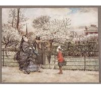 ZHAOSHAN De Célèbres Tableaux Imprimer Affiche Toile Avec Image Quand tu rencontres des adultes dans les jardins qui soufflent et soufflent d'Arthur Rackham Pour la Décoration Murale 60x90cm